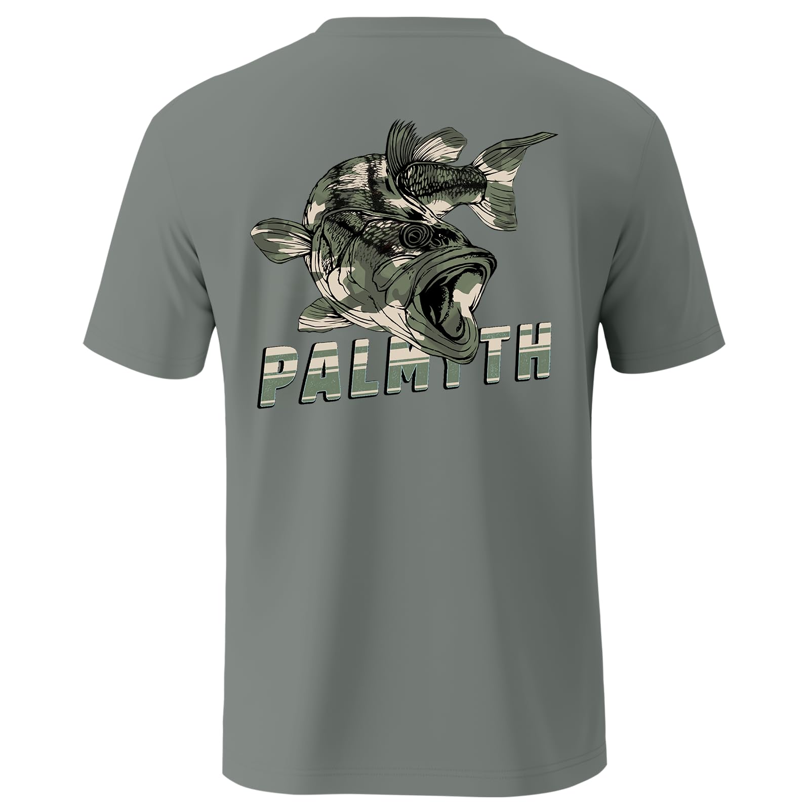 Palmyth Men's Fishing UPF 50+ Sun Protection Short Sleeve T-Shirt