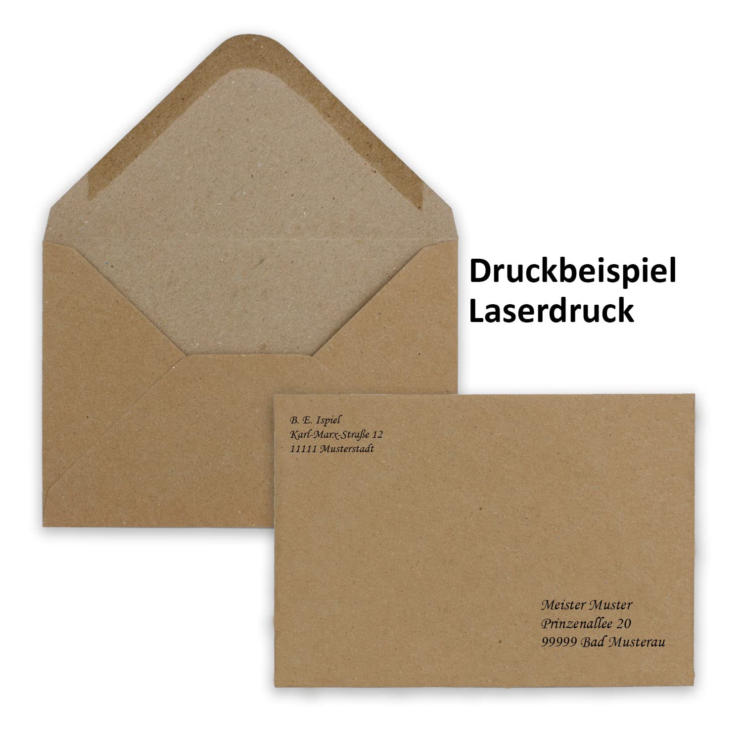 300 DIN B6 Briefumschläge Vintage Braun Recycling 17,8 x 12,5 cm 120 g/m² Nassklebung Post-Umschläge ohne Fenster ideal für Weihnachten Grußkarten Einladungen von Ihrem Glüxx-Agent