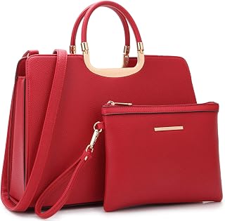 Womens Handbag Top Handle Shoulder Bag Tote Satchel Purse Work Bag with Matching Wallet