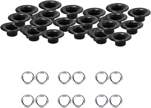 Trimming Shop Doppio Cappello Rivetti, Tubolare Borchie IN Metallo per Abbigliamento Riparazione & Ricambi, Cucito, Pelle Hobby, Fai da Te Progetti, 10mm x 9mm, Giallo, 100 Set