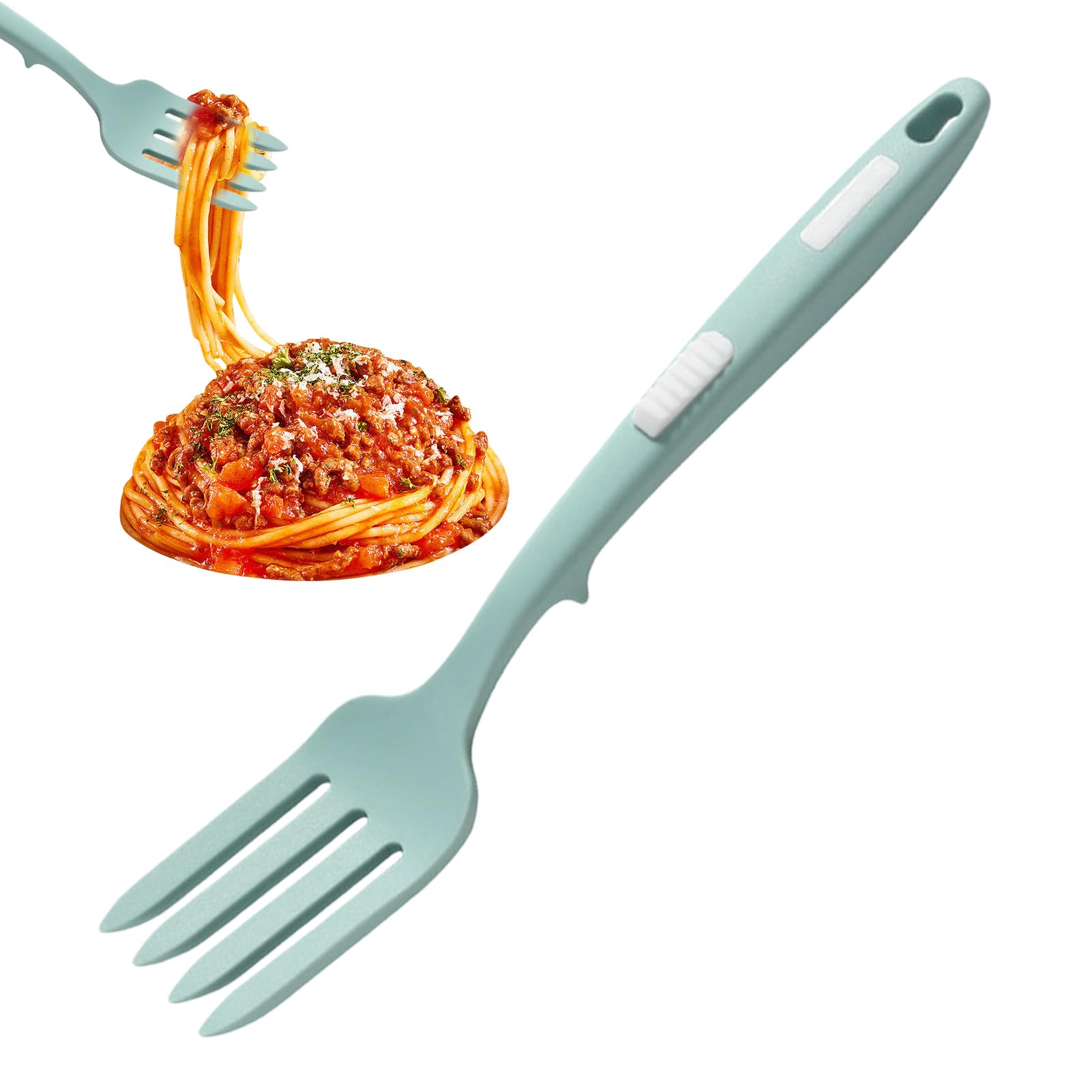 Tenedores grandes de silicona para cocinar, tenedores de silicona para cocinar – Herramientas de cocina multifunción de silicona, herramientas de cocción para uso alimentario para machacar, raspar