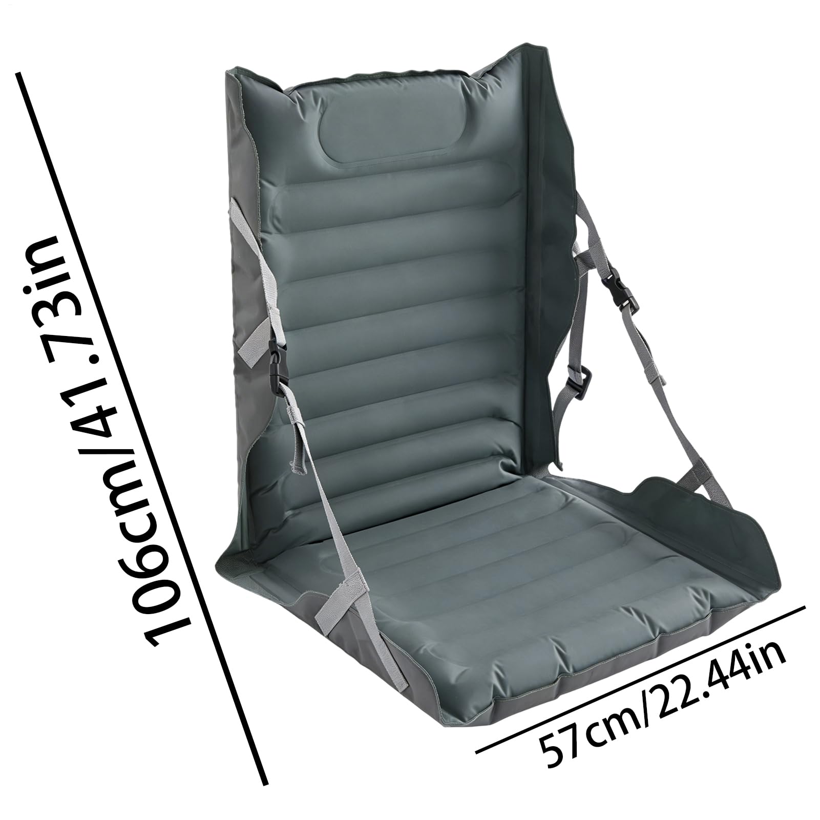 Cuscino per Sedia Cuscini Pieghevoli con Supporto Schienale | Cuscini per Gradinate per Adulti Per Viaggi in Auto, Barca, Kayak, Aereo, Sedie a Rotelle, Campeggio, Picnic, Escursioni