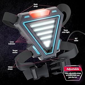 Rechargeable laser tag for kids teens adults easter gifts blasters vest sensors fun ideas age 8 year old toys 4 set lazer teen boy games boys girls outdoor teenage group activities  urban country home decor