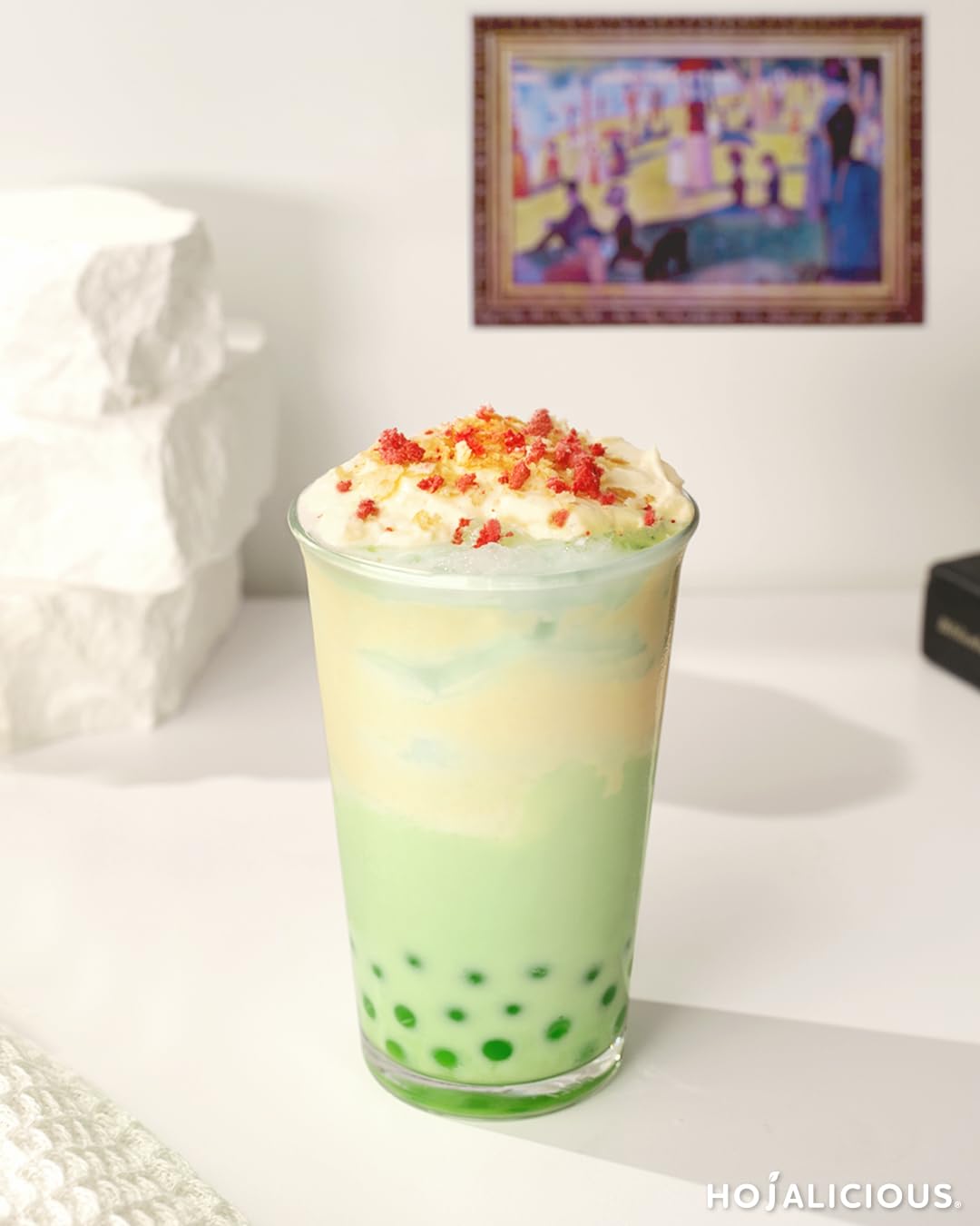 Hojalicious Popping Boba 7.04 lbs Bottle - Ready-to-Use Topping for Bubble Tea, Desserts & Drinks (Kiwi)