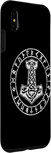 Vista 24 de Funda para iPhone 14 Mjolnir Thor Hammer Viking Norse Mythology