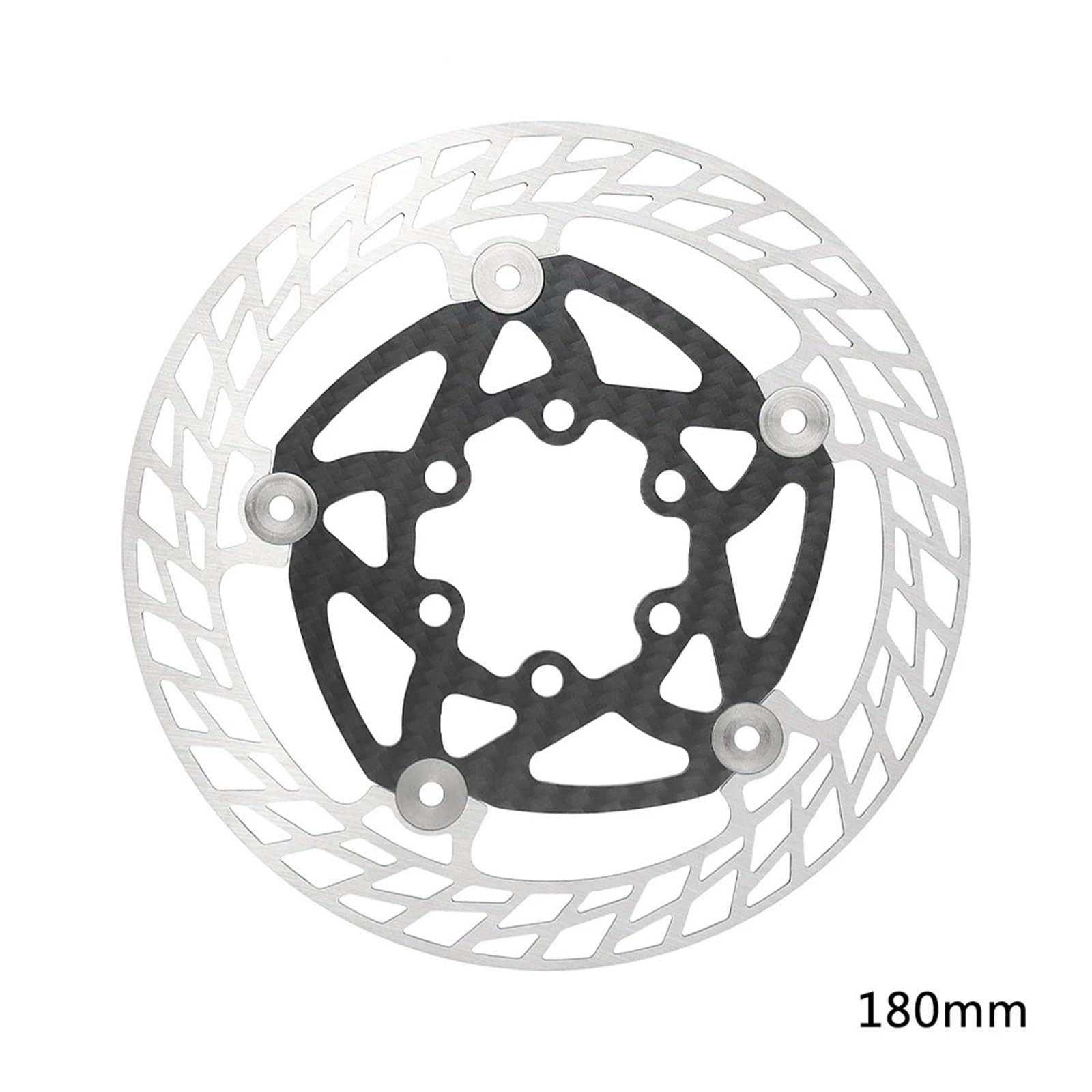 Rotore del freno a disco for bicicletta, fibra di carbonio, 6 bulloni | 140/160/180mm, for MTB e bici da strada