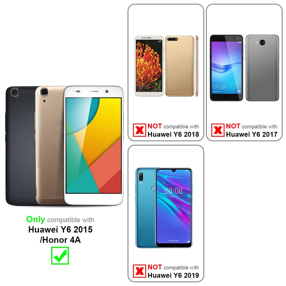 Pellicola In Vetro Temperato Cadorabo Per Honor 4A / Y6, Trasparente, 9H, Compatibile 3D Touch