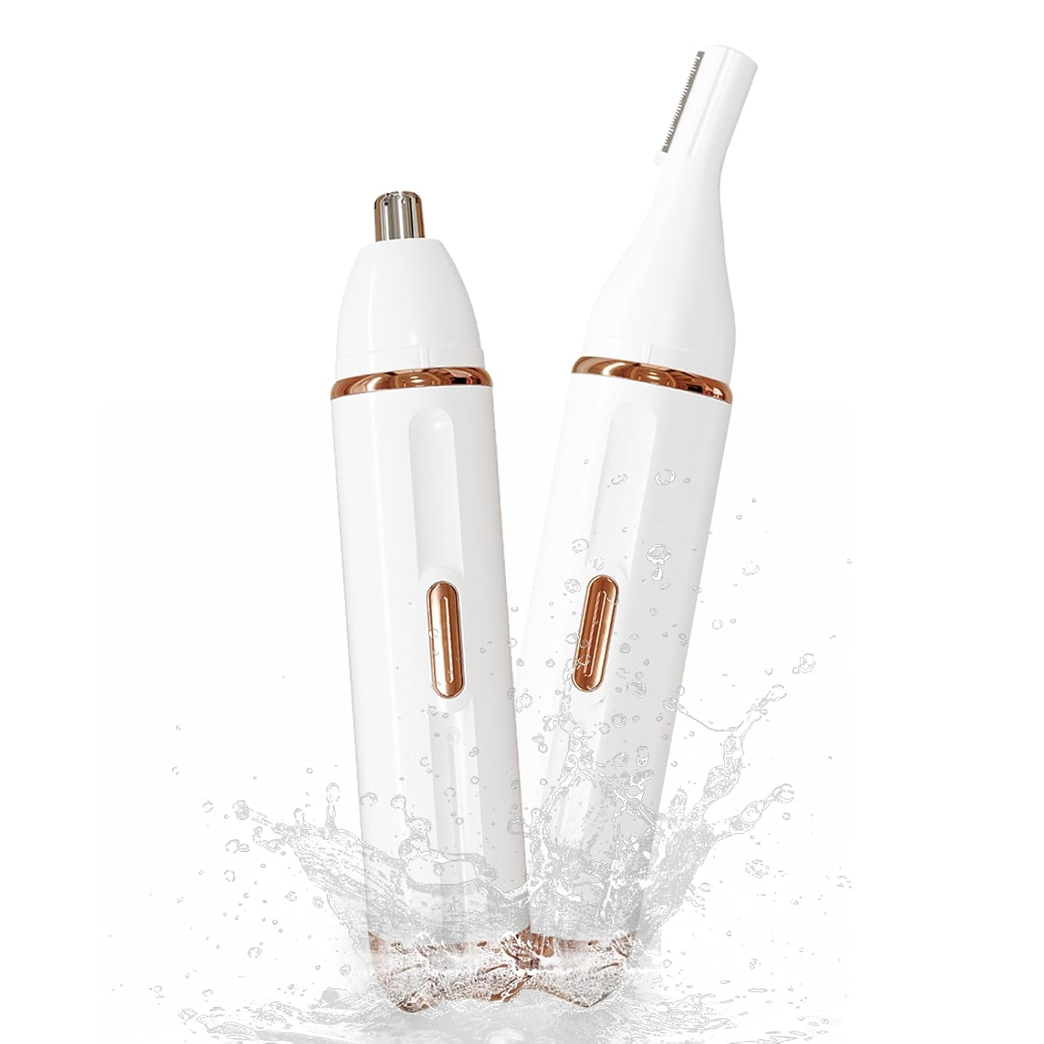 Nose Hair Trimmer for Women - 2-in-1 Painless Eyebrow Facial Hair Trimmer for Women and Men USB Rechargeable