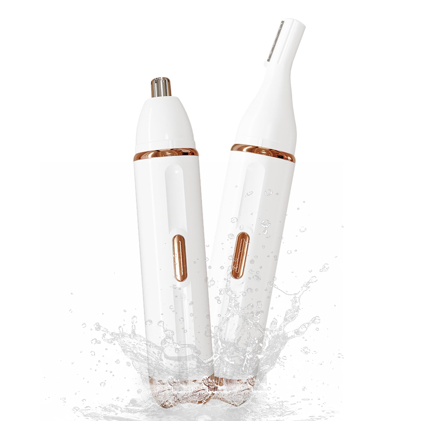 Nose Hair Trimmer for Women - 2-in-1 Painless Eyebrow Facial Hair Trimmer for Women and Men USB Rechargeable