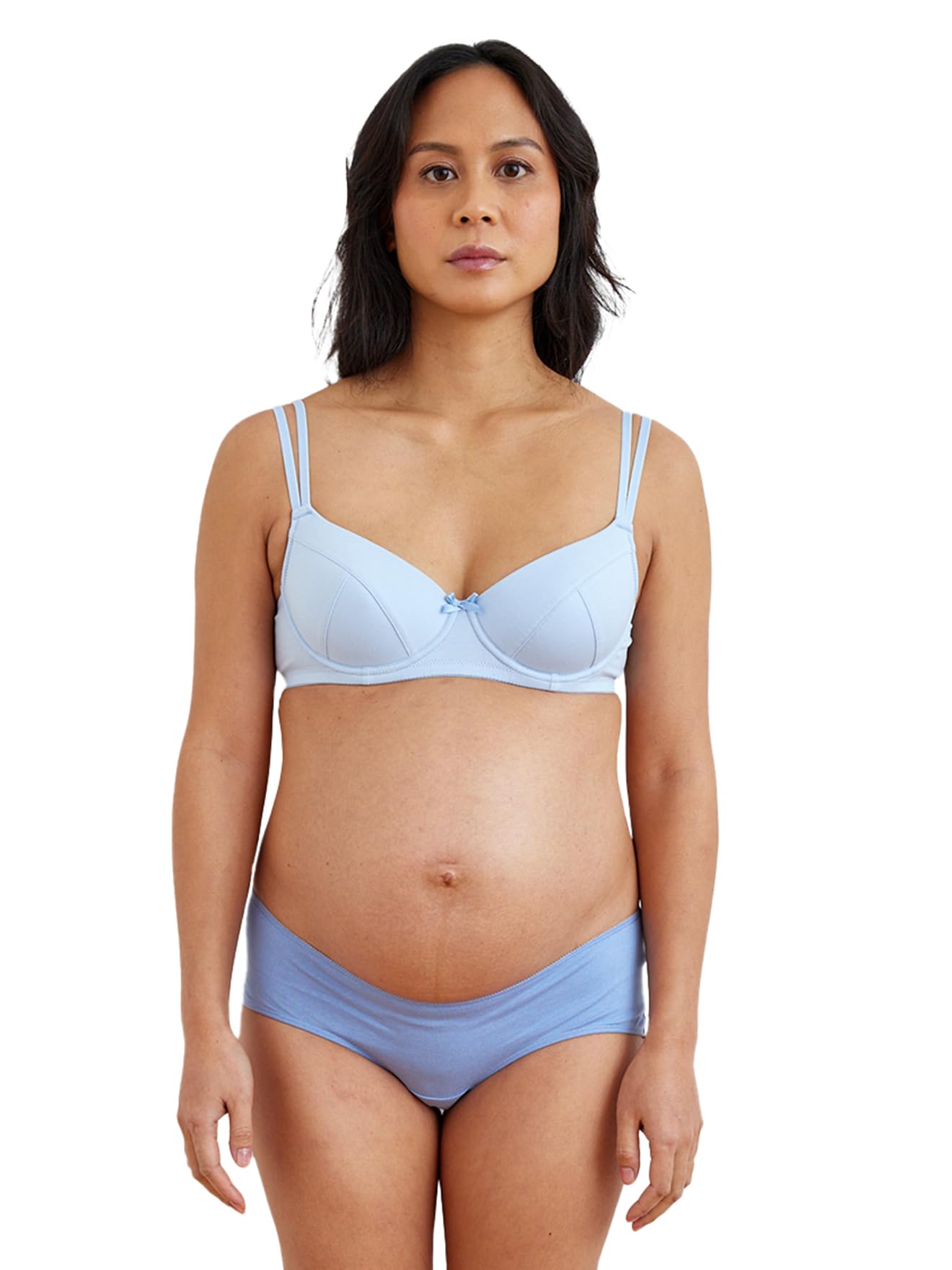 Vertbaudet 2er-Pack Umstands-BHS mit Formbügeln, Bio-Baumwolle rosa 80D