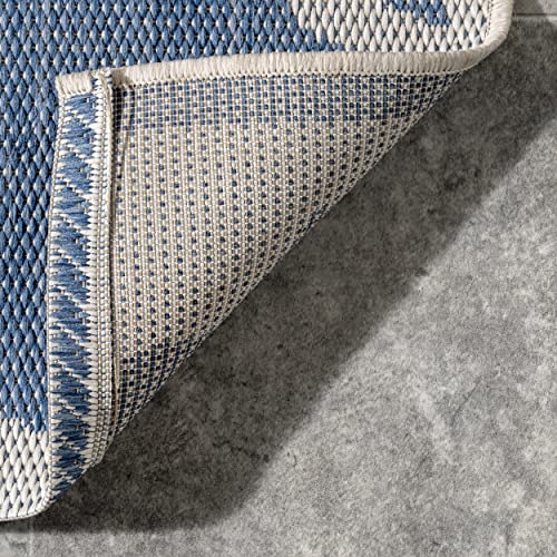 Nuloom Gina Lattice Indoor/Outdoor Area Rug, 10' X 14', Blue #TOP3