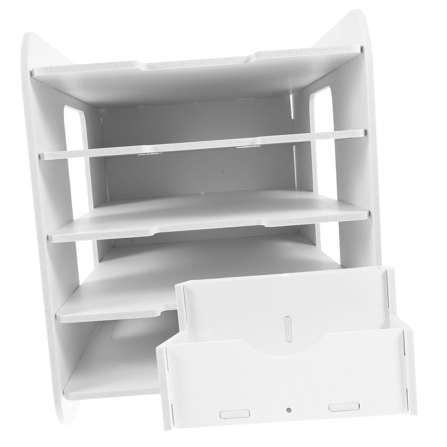 Organisateur de fichiers en composite bois-plastique blanc durable