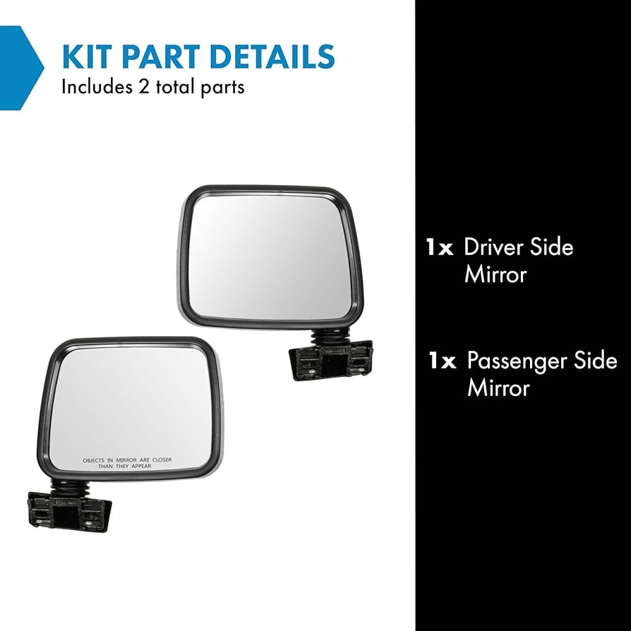 現在世界に一枚　ARS10＋ 着替え中のいすず Amazon.com: TRQ Driver and Passenger Side Manual Mirror Set