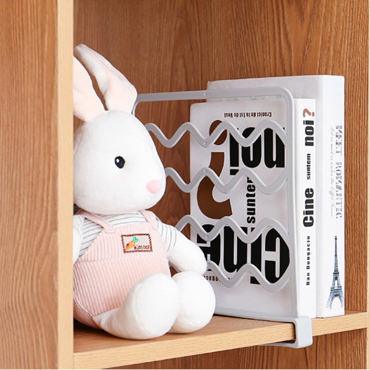 MERRYHAPY White Closet Shelf Divider Separator PP Organizer for Shelves