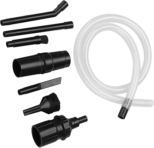 Miniatura 8 de Juego de 9 cepillos para detalles de automóviles, kit de limpieza de vehículos de automóvil, accesorios universales para aspiradoras, accesorios