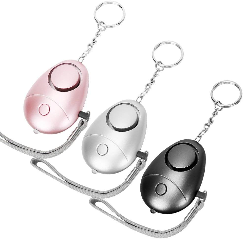Personal Alarm for Women, Oryto 3 Pack 130DB Personal Security Alarm Keychain with LED Lights, Emergency Safety Alarm for Women Men Children and Elderly