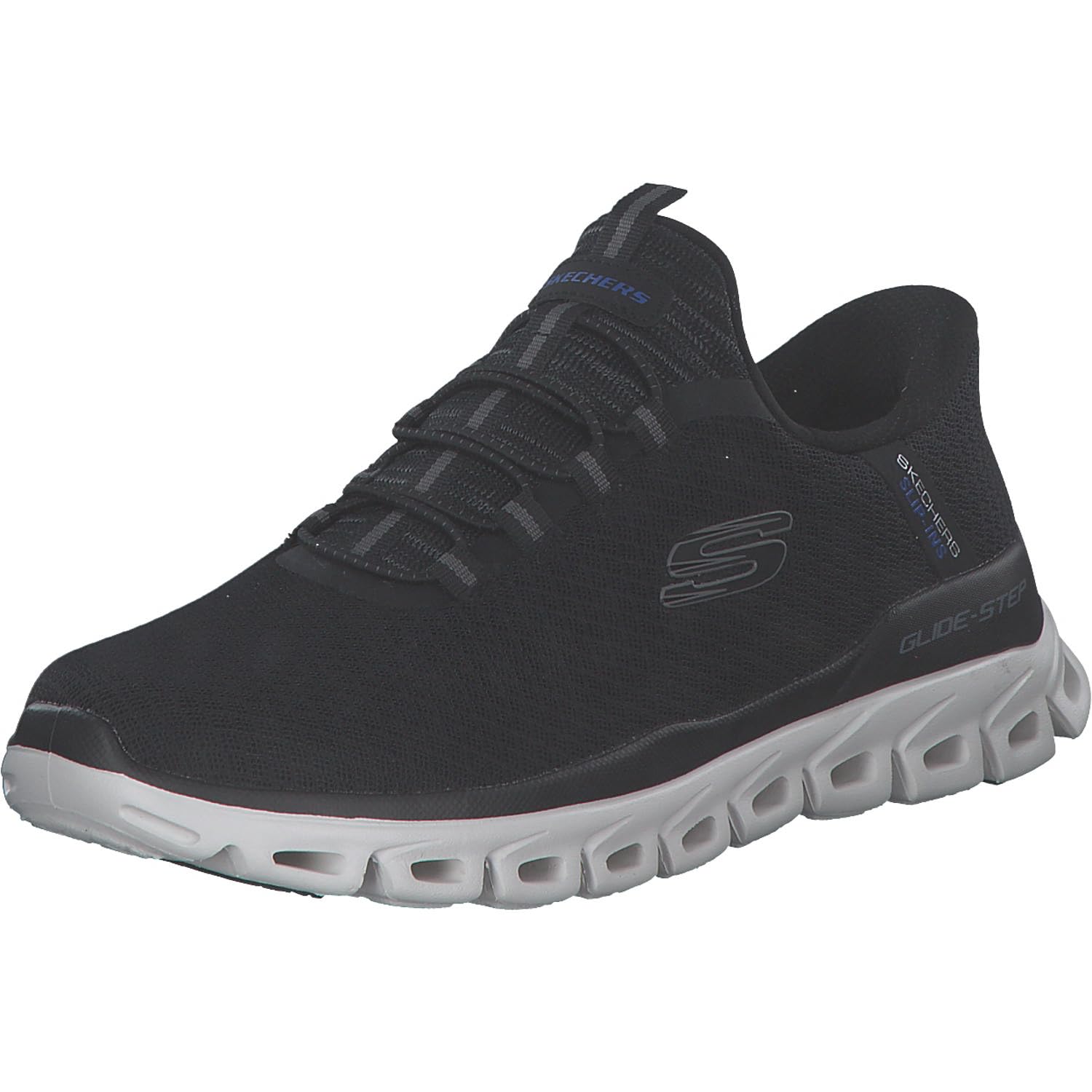 Skechers Men's Glide-Step Noxus Sneaker, Black, 8.5 UK