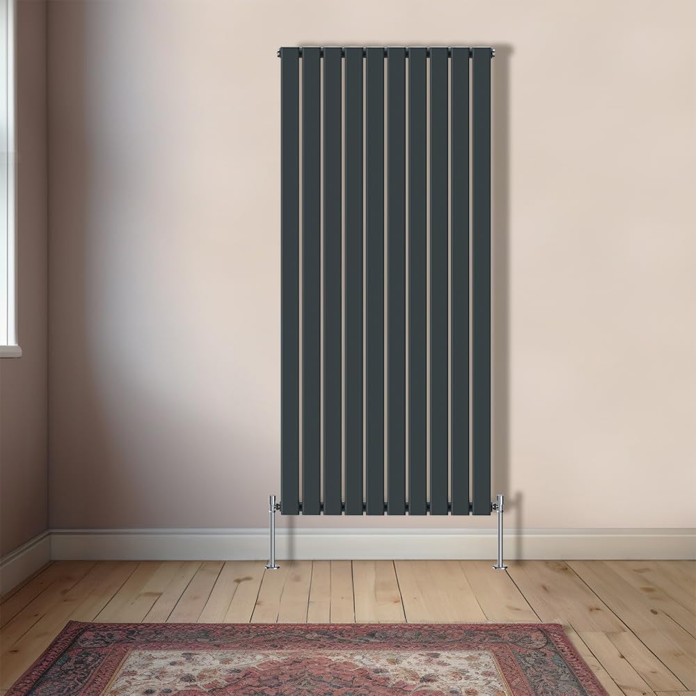 NRG Vertical 1800x680mm Single Flat Panel Designer Radiator Anthracite โ image 1