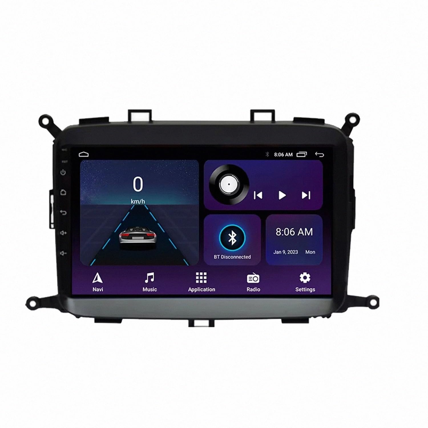 Car Stereo Carplay Radio de Coche para Kia Carens 2012-2017 Cámara Trasera - HD Pantalla Carplay Mirror Link - Portátil Radio Coche Bluetooth con, 4 Nuclear 2G+32G