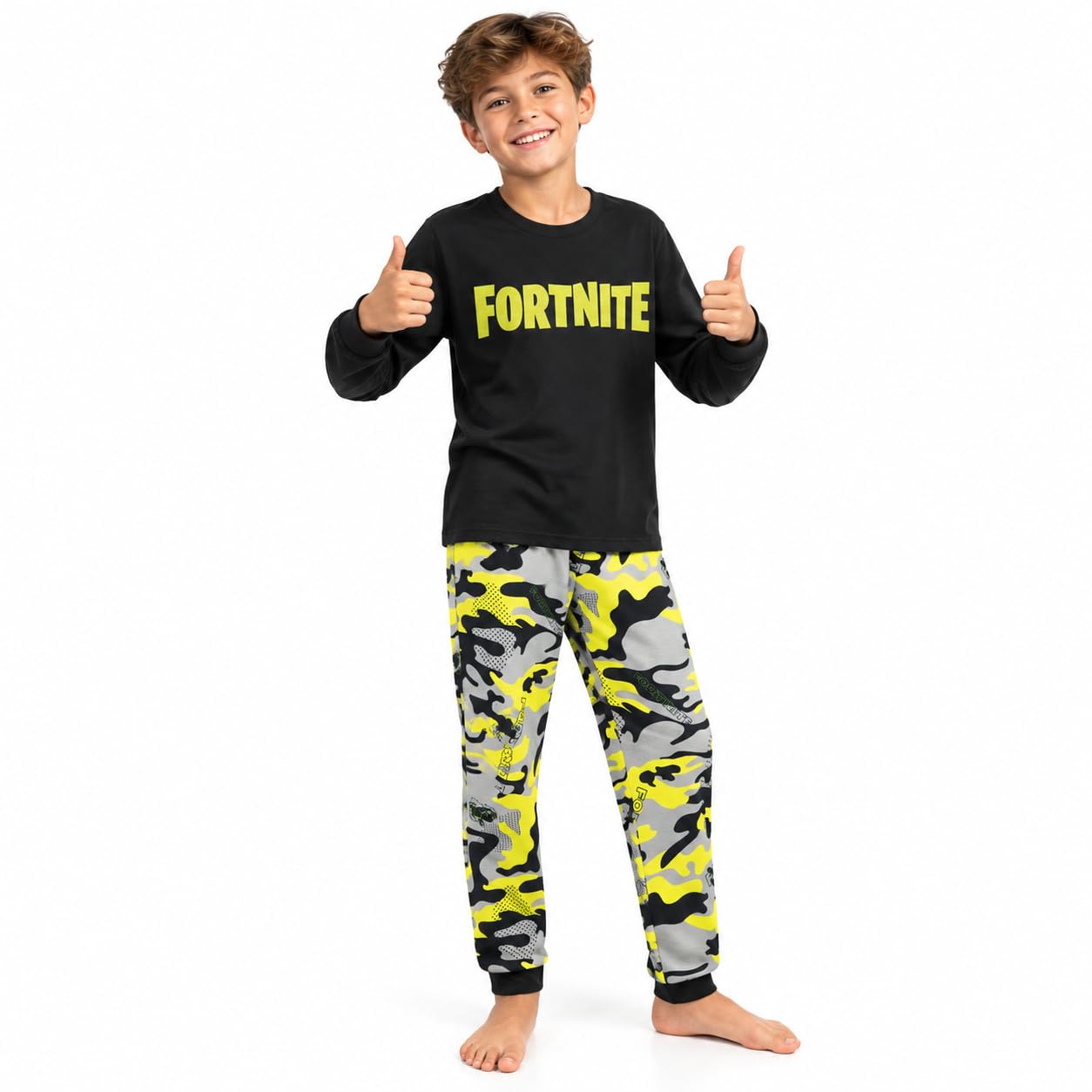 Get Trend Boys Pyjamas Set, Long PJs for Kids & Teens, Cosy Winter Loungewear & Soft Nightwear, Gamer Gifts for Boys