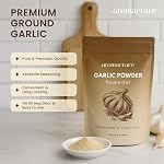 AROMACRAVE Garlic Poudre – 16 oz-.Aile de terre premium pour l'assaisonnement, la cuisine & Rubs secs: Poche refermable pour la fraîcheur: Aucun additif, non-OGM