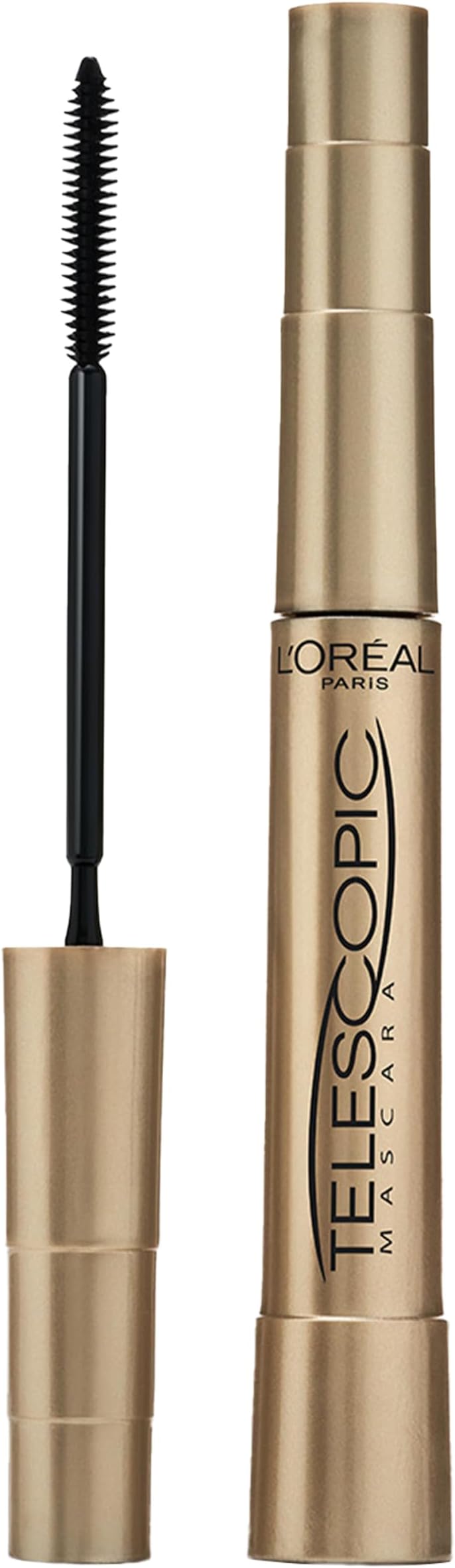 Makeup Telescopic Original Lengthening, Lash Separating Mascara with Dual Precision Brush, Washable, Black Brown, 0.27 Fl Oz., 1 Count