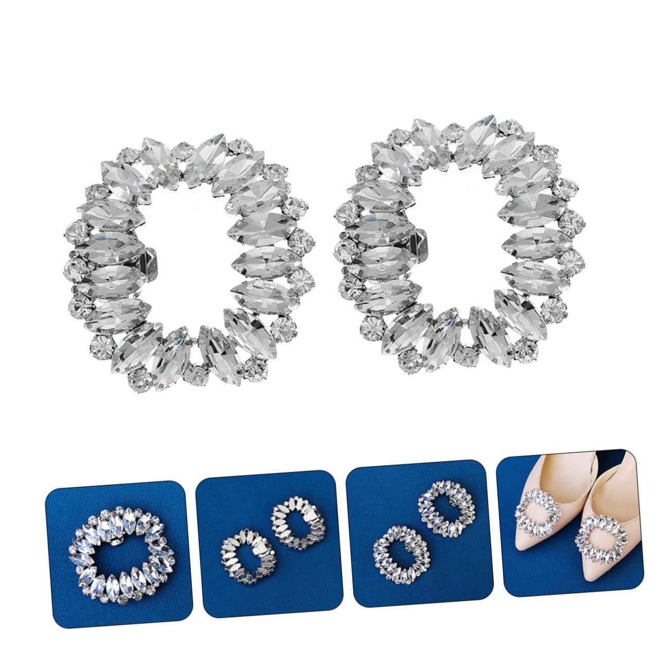 FOMIYES Fibbia per Scarpe con Clip Decorativa per Sposi Accessorio per Scarpe Sposa e Speciali per Aggiungere e Raffinatezza