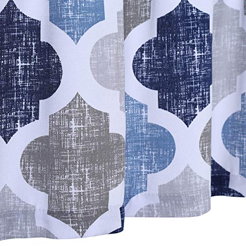 Caromio LS#CTV-B15 Valances For Windows, Geometric Quatrefoil Trellis Printed Cotton Blend Short Valance Curtains thumb #5