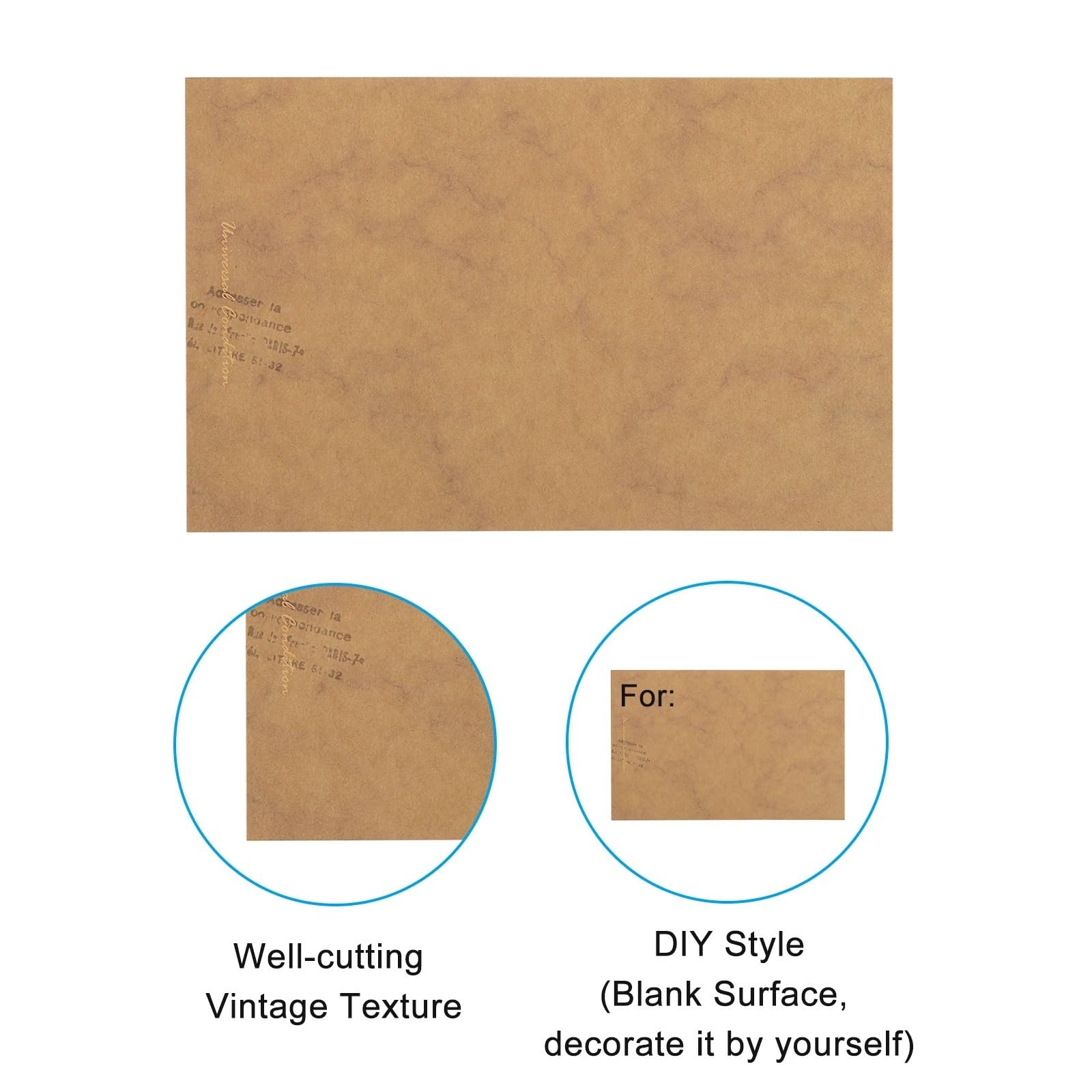 Koperty na zaproszenia, Envelopes 25 Pcs Yellow Brown 25x16cm For Christmas Birthday Wedding Thanksgiving