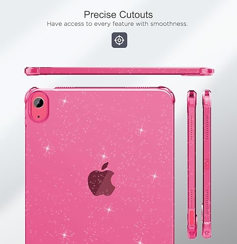 Miniatura 8 de MoKo Funda transparente para iPad de 10 generación 2022, funda para iPad 10, delgada y ligera, suave TPU antiarañazos, parte trasera con borde