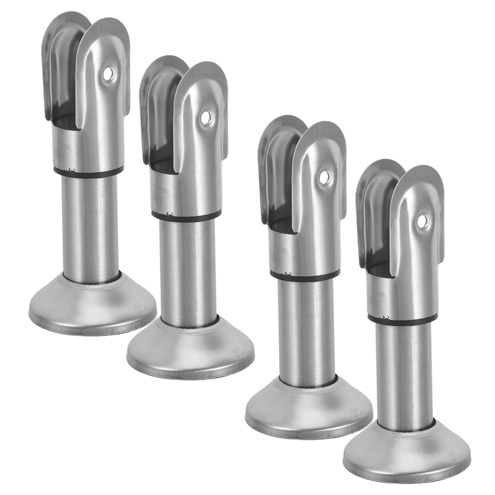 iplusmile Set 4pezzi Staffe Divisorie per Orinatoio in Inossidabile Argento Gambe di Supporto ad Alta Capacità di Carico per Partizioni Bagno Installazione Facile