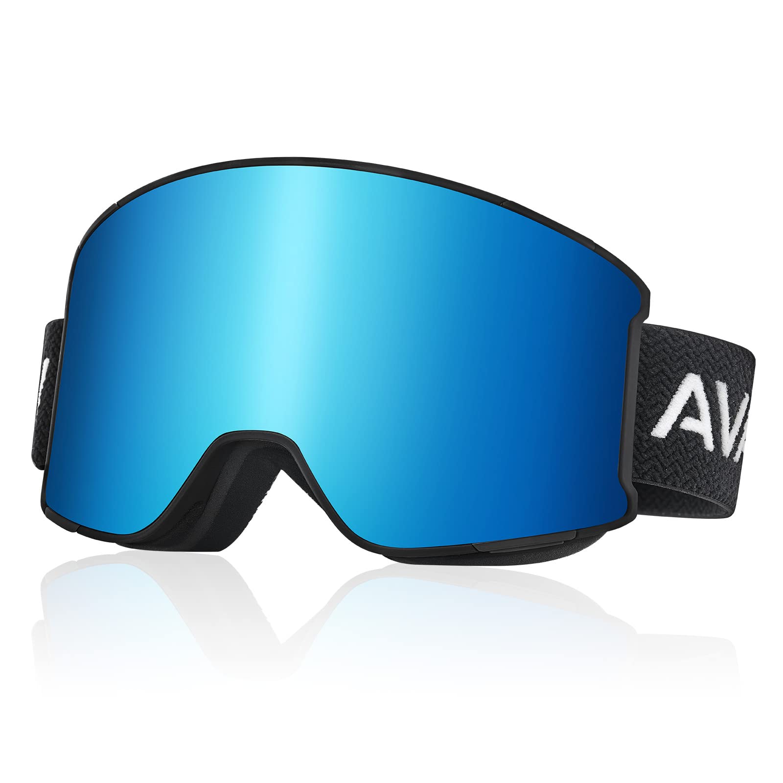 AVAWAY Homme Femme Lunette de Ski Masque Magnétique UV Protection Ski Snowboard Autres Sports Hiver AV901