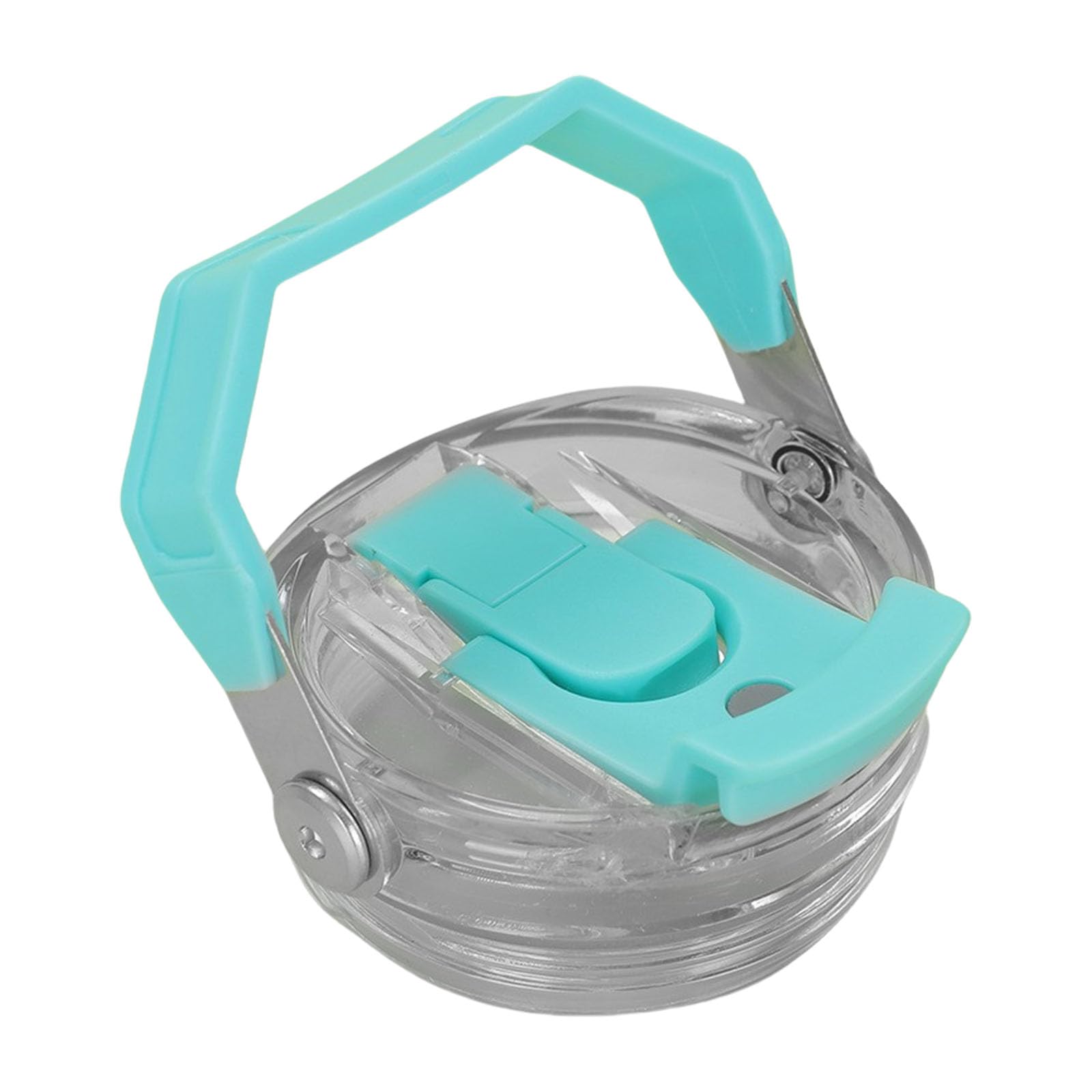 Uqezagpa Sturdy Lid with Handle Creative Cup Lid Spill Proof Design Flicks Straw for 30oz Tumblers