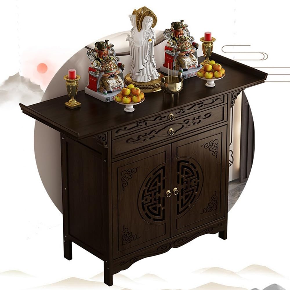Tavola d'altare cinese Mobile da altare orientale for la casa in legno | Tavolo consolle(Piccolo)