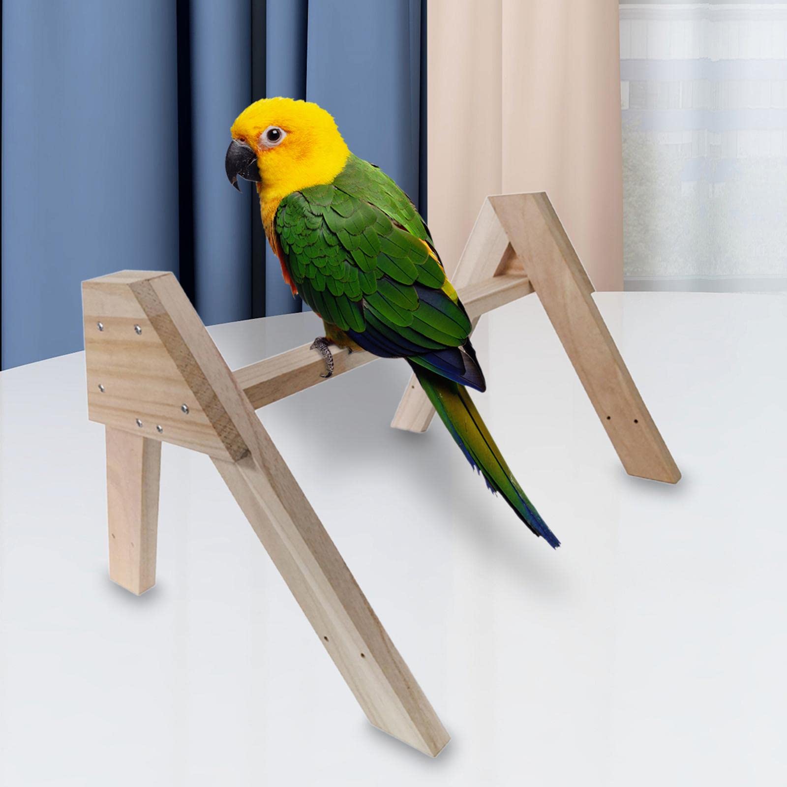 Gralara Hühnerstange Vogelstange Ständer Aus Holz Roosting Bar Spielzeug für Papageienküken