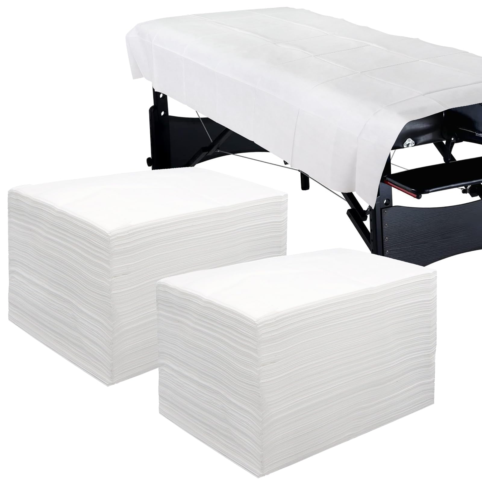 200PCS Einweg Bettlaken, 100 x 200 cm Einweg massageliegen Auflage, Atmungsaktive Einmal Liegenauflagen für Massageliegen Spa