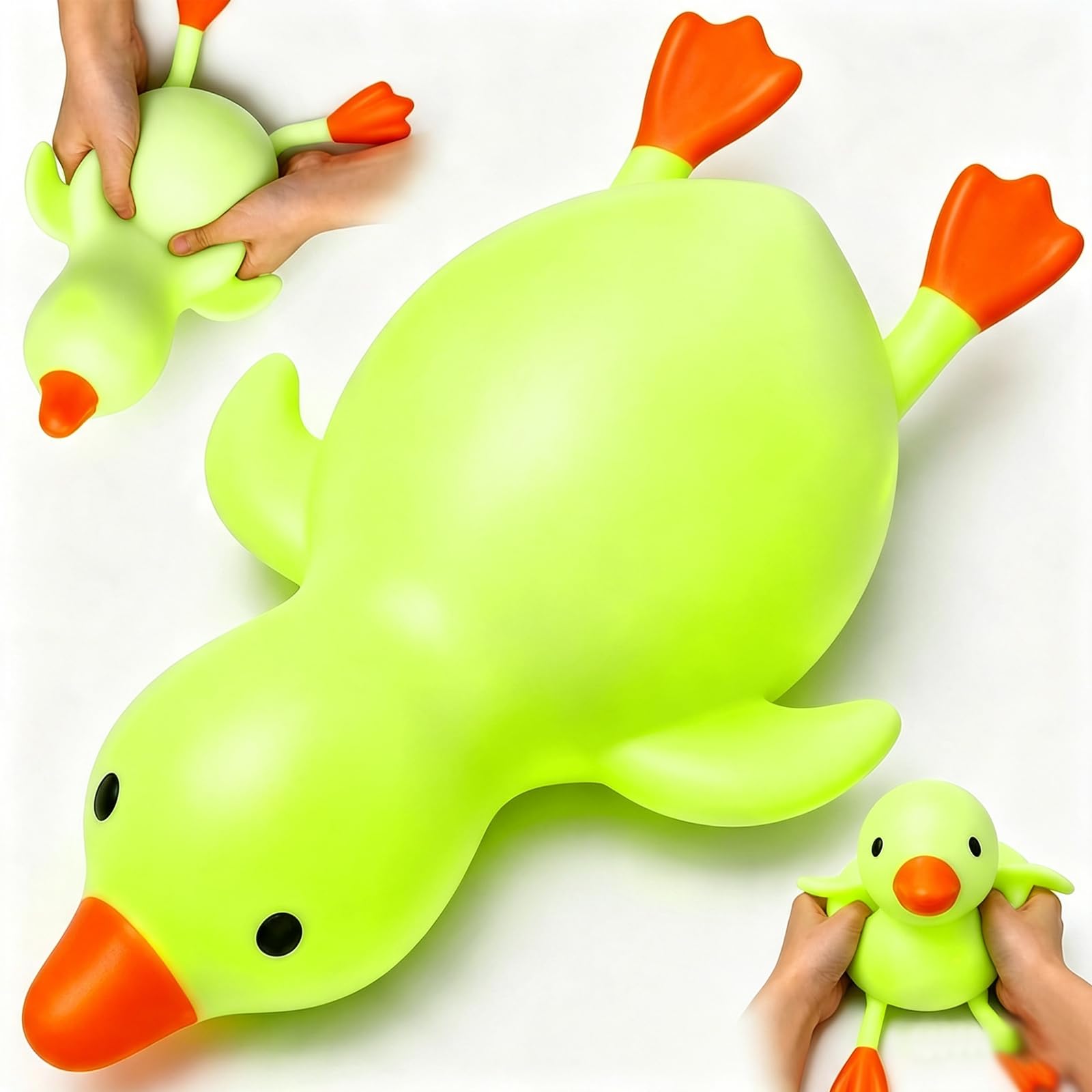 Jumbo Duck Squishy Toy, Stress Relief Fidget Tool for Adults (B-04#, One Size)