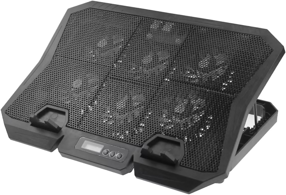 jojofuny Laptop Cooling Pad with Fan 15.6-inch Adjustable Speed Blue Light Silent Laptop Cooler Stand for Gaming and Office Use