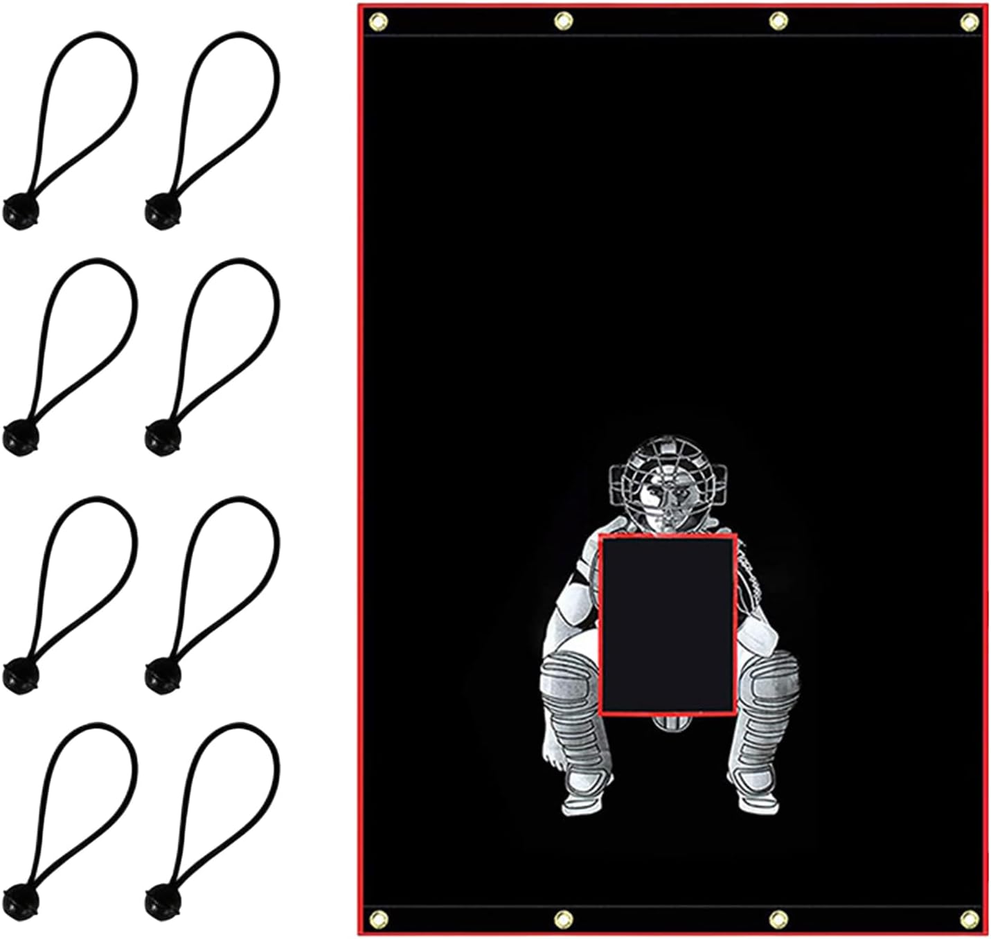 Baseball Target - Softball Hitting Aids, Multi Sport Trainer Net 4x6 Ft, Durable Batting Pitching Practice Equipment | Backyard PE Class Training Drills for Backyard PE Class Training Drills