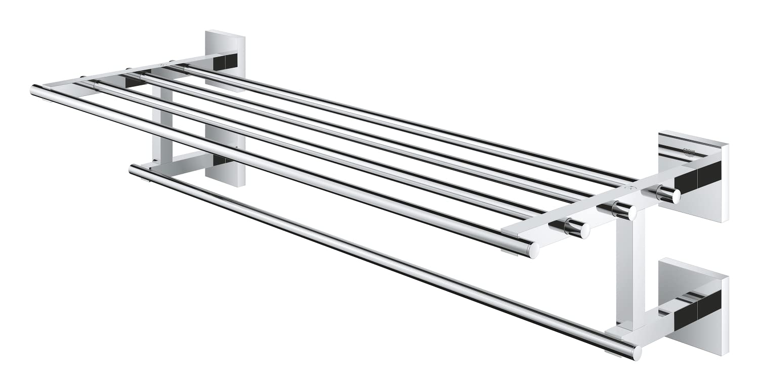 Amazon | GROHE Start Cube マルチタオルラック – バスルーム壁