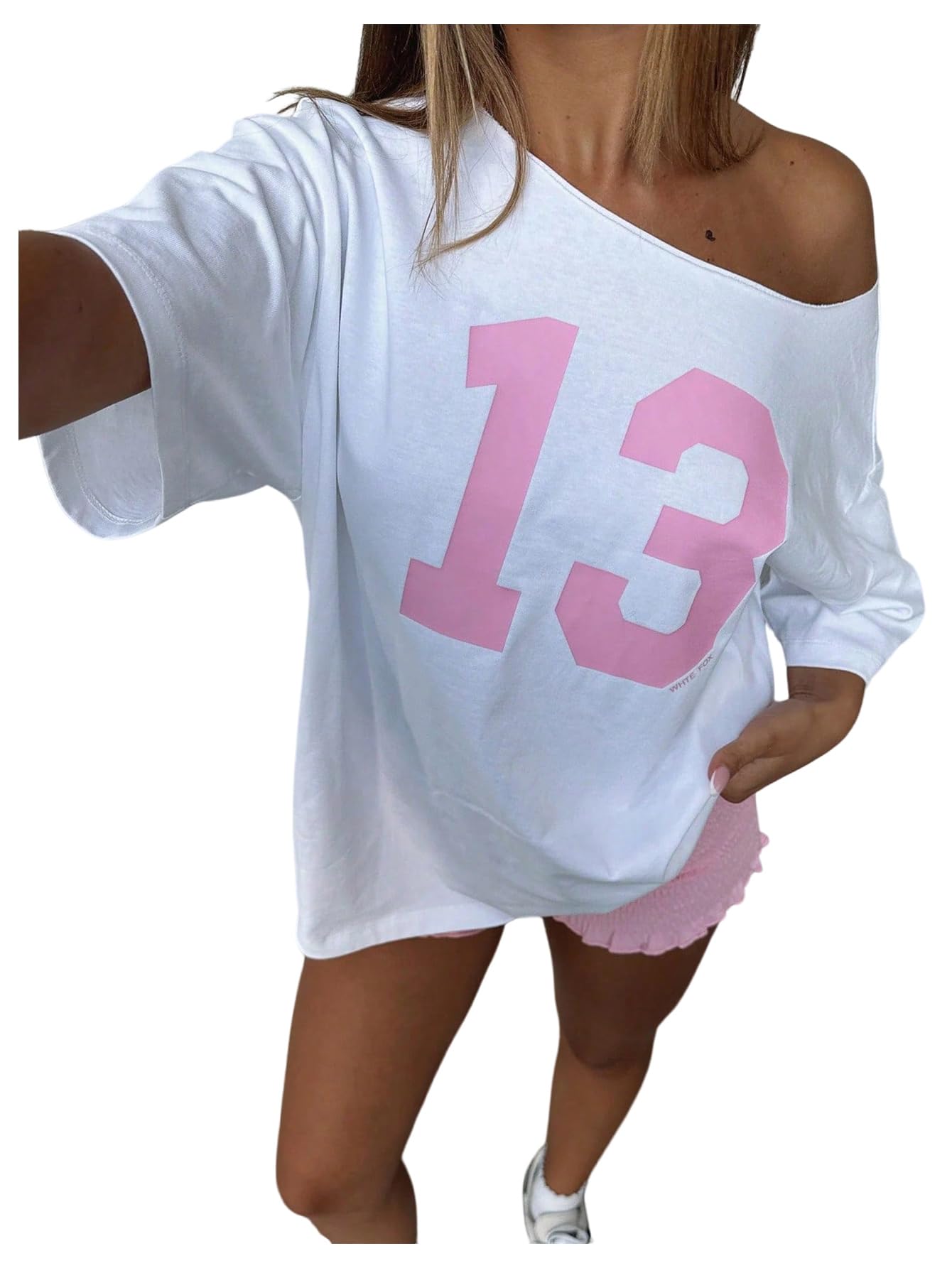 Women's Off The Shoulder Graphic Tees