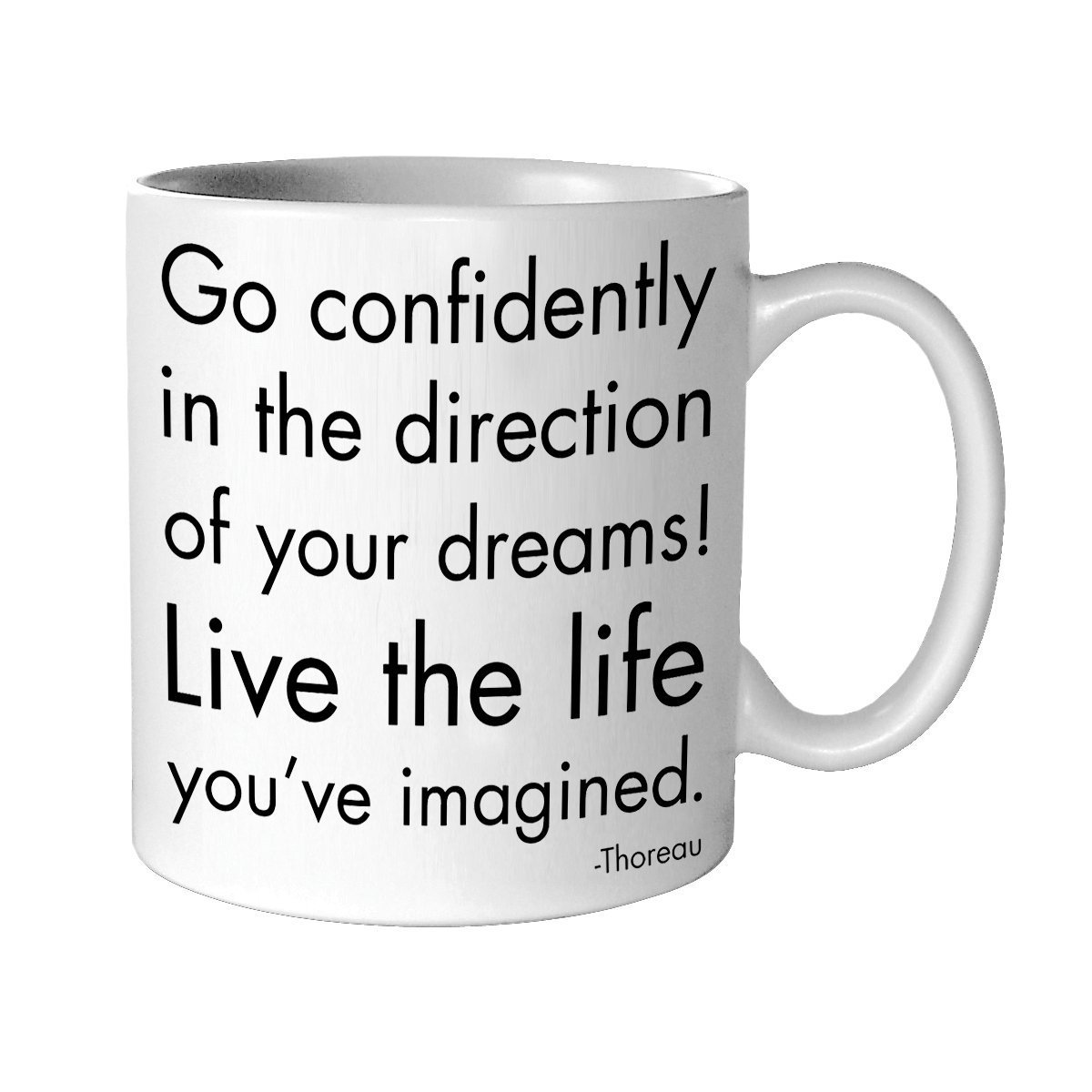 Quotable Mug - Go Confidently in The Direction of Your Dreams! Live The Life You Imagined. Henry David Thoreau.