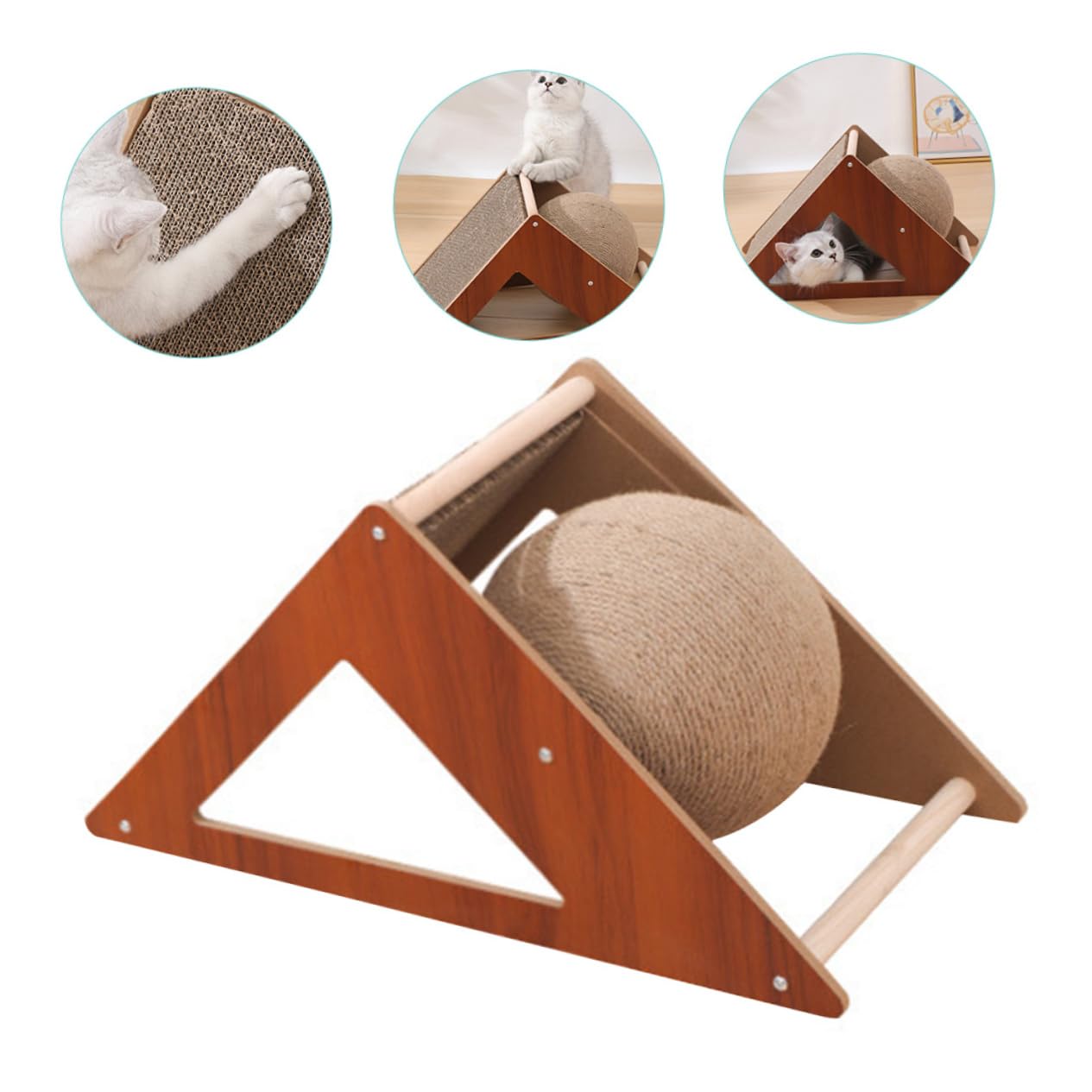 COLLBATH Bola Rascadora para Gatos Ideal para Gatitos Rascador De Suelo Duradero