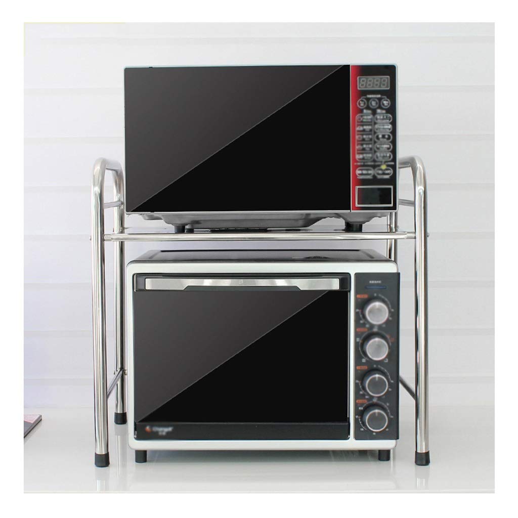 Organizador de almacenamiento de verduras de cocin Cocina de acero inoxidable Bastidores, estantes microondas, horno Bastidores, adecuados for el almacenamiento múltiple en el restaurante Family, Laun