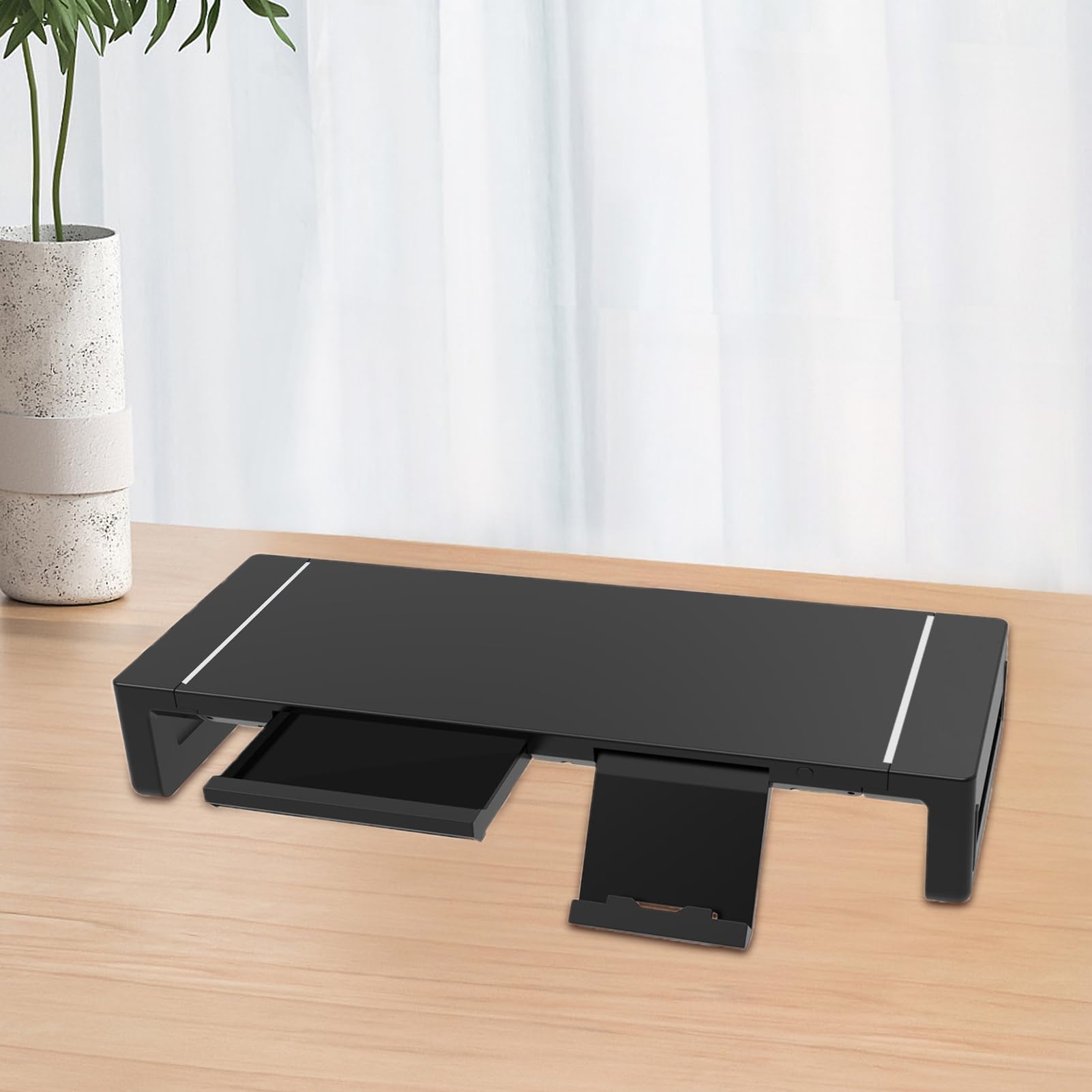 Supporto Monitor da Computer Ripiano da scrivania regolabile in altezza e | Supporto per Computer Per schermi TV, penne, ristoranti, appartamenti, case, dormitori, hotel