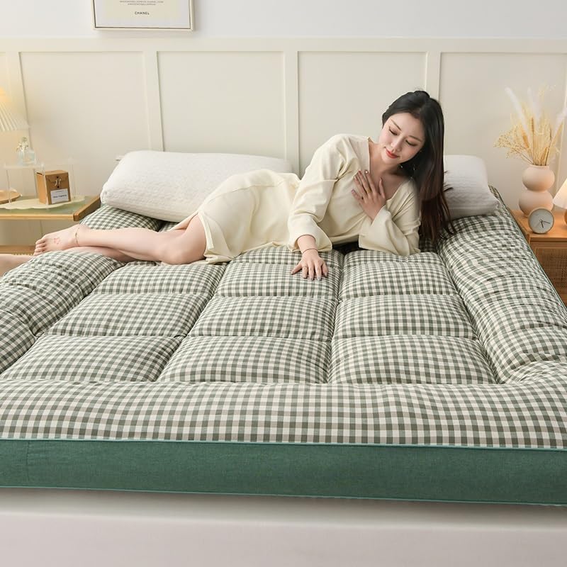 Amazon.co.jp: フロアマットレス 4インチ厚敷き布団畳 スリーピング