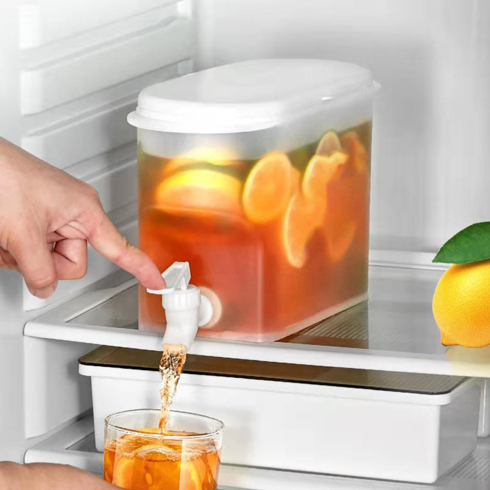 Distributore Di Bevande Per Frigorifero | Dispenser Per Contenitori Per Bevande Da 3,5 Litri Con Rubinetto | Dispenser Di Bevande Per Teiera Di Frutta Per Feste, Distributore Di Bevande Per Barattolo