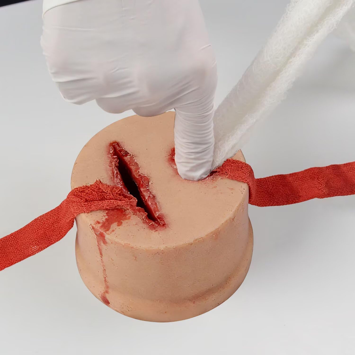 Kit De Entrenamiento De Embalaje para Heridas En El Muslo, Modelo De Silicona para El Cuidado De Heridas, Uso De Reutilización, para Hemostasia, Control De Sangrado, Práctica De Torniquete