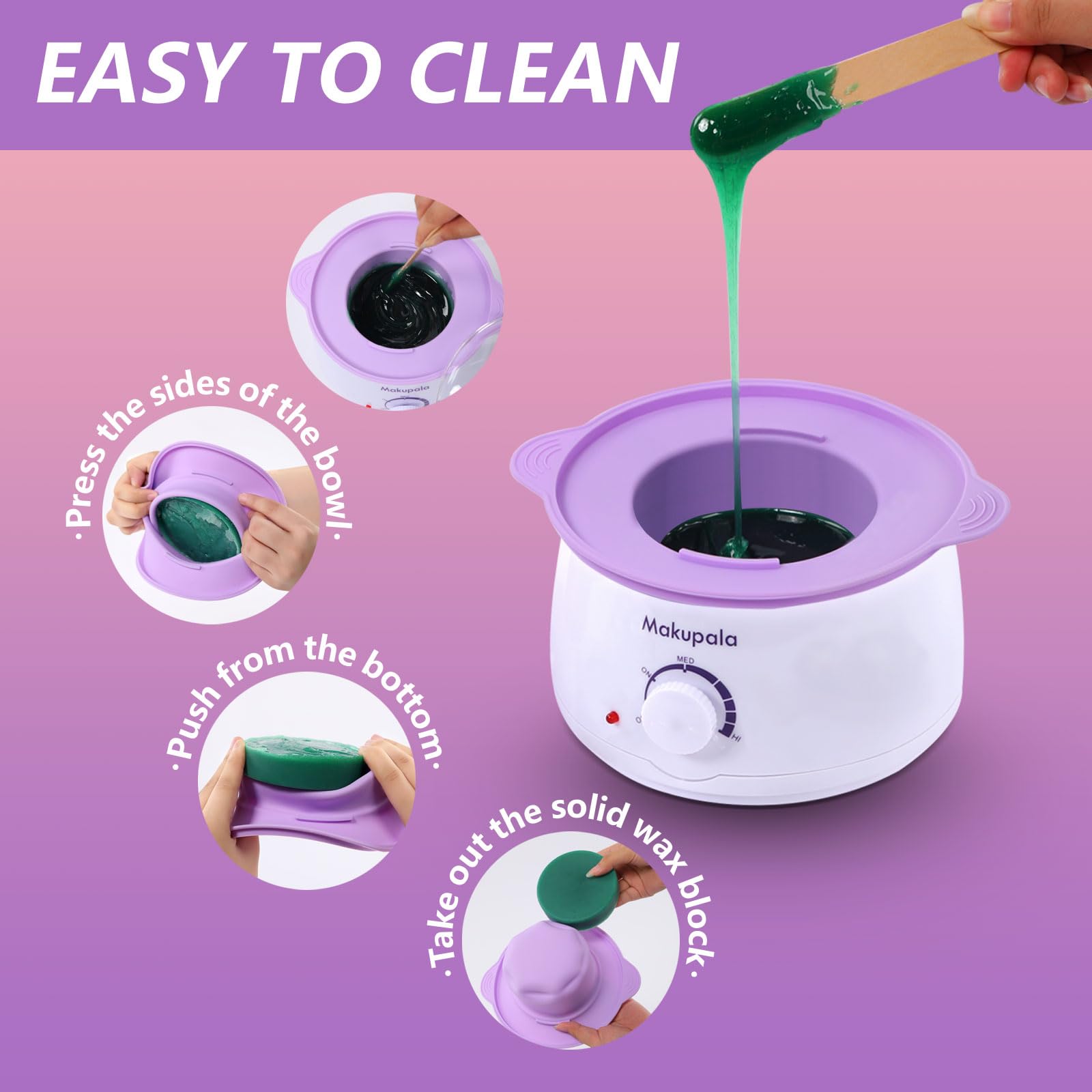Amazon.com : Wax Machine for Hair Removal in Pink Hair Waxing Kit