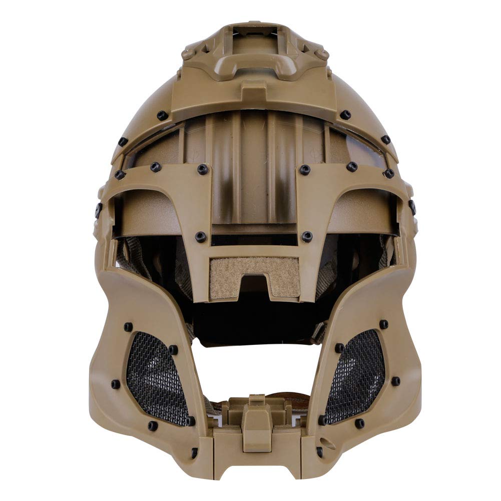 Noga Taktyczny, wojskowy kask balistyczny, na szynie bocznej, wojskowy kask do paintballa, maska pełnotwarzowa (t)